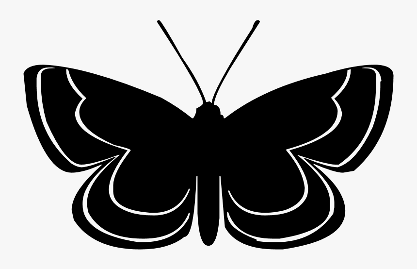 Butterfly Silhouette, HD Png Download