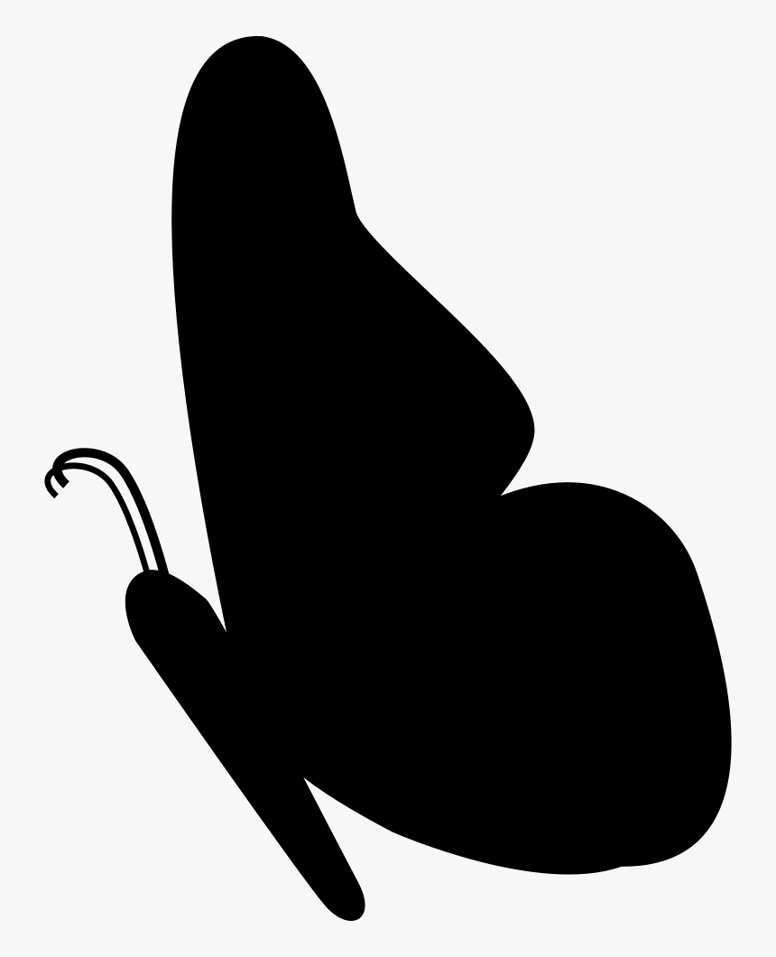 butterfly silhouette facing left hd png download transparent png image pngitem