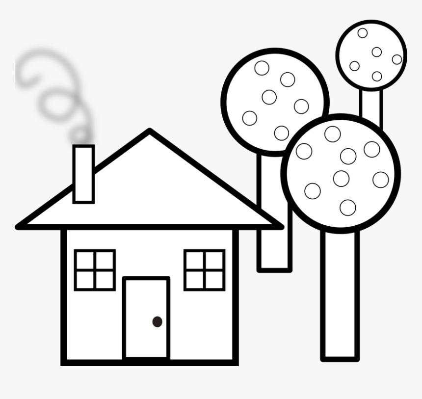 House Clipart Black And White, HD Png Download