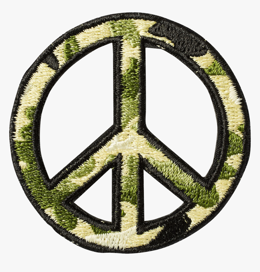 Camo Peace Sign Sticker Patch V, HD Png Download