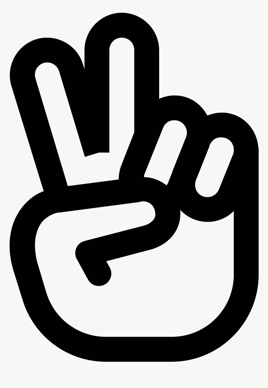 Hand Peace Icon, HD Png Download