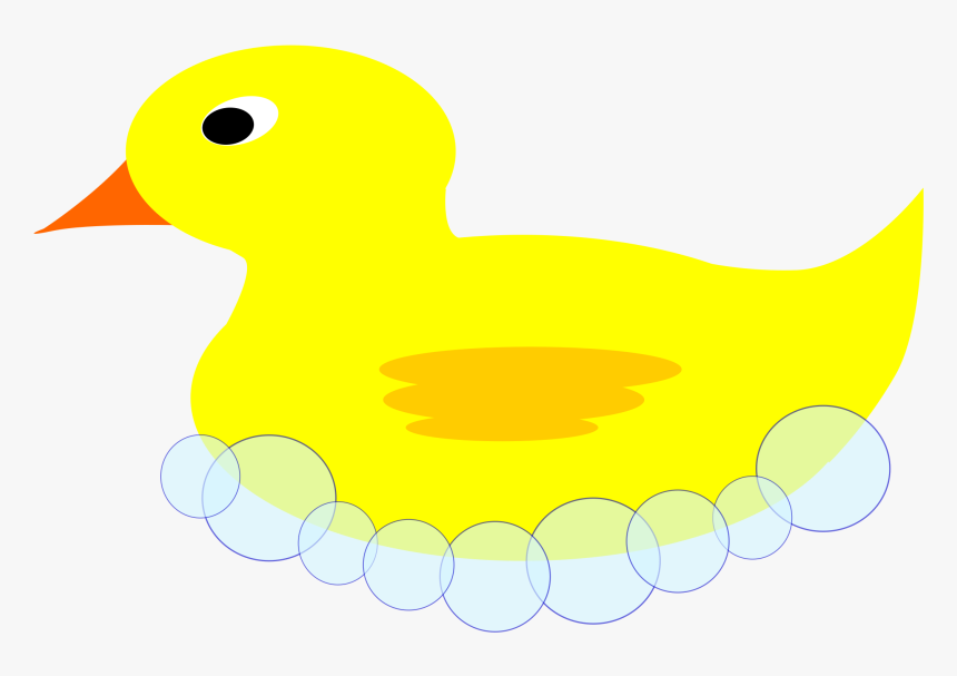 Rubber Ducky In Bubbles Clip Arts, HD Png Download