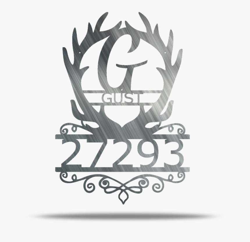 Antler Address, Initial, & Name Customizable Metal, HD Png Download