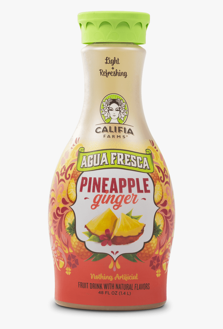 Pineapple Ginger Agua Fresca 48oz, HD Png Download