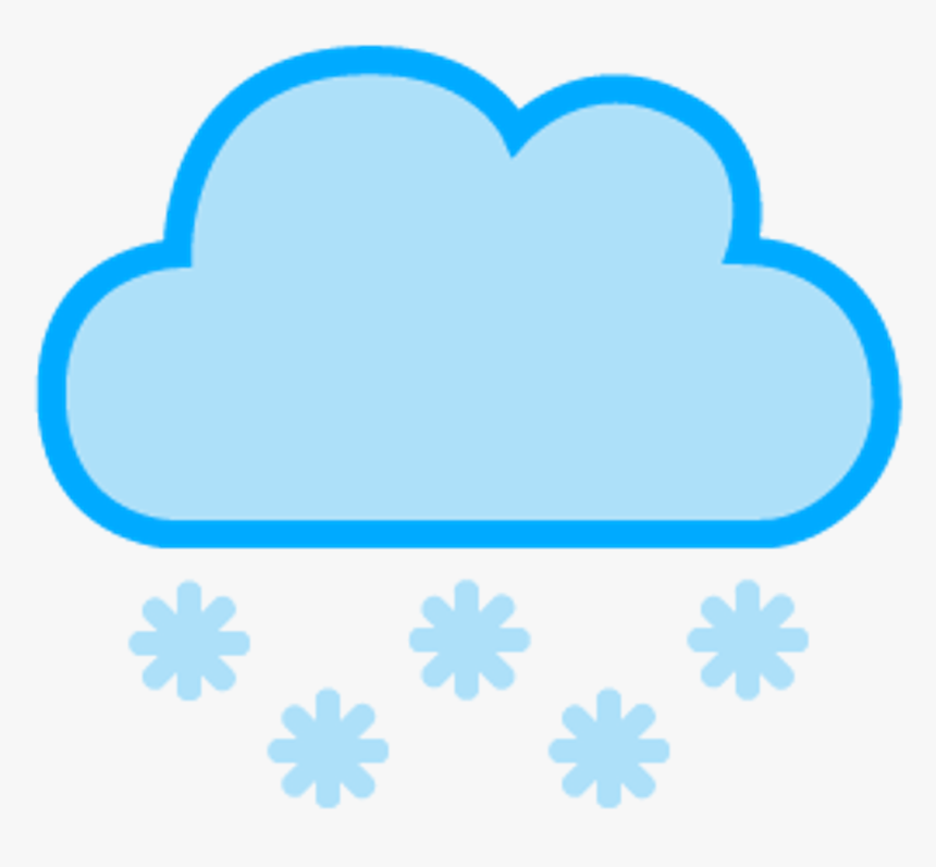 Nube Nieve Cloud Snow Snowing, HD Png Download