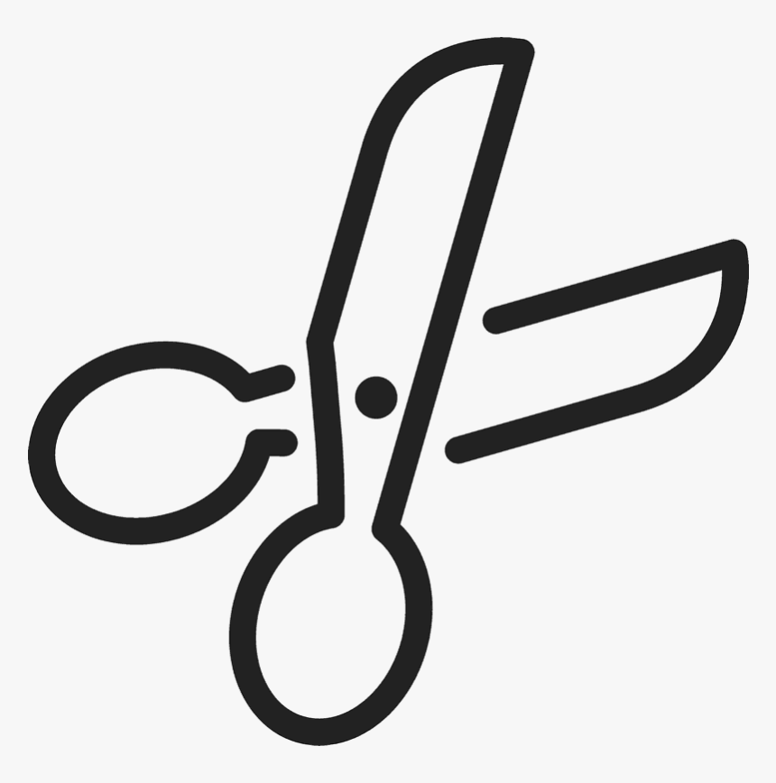 Scissor Icon Rubber Stamp, HD Png Download
