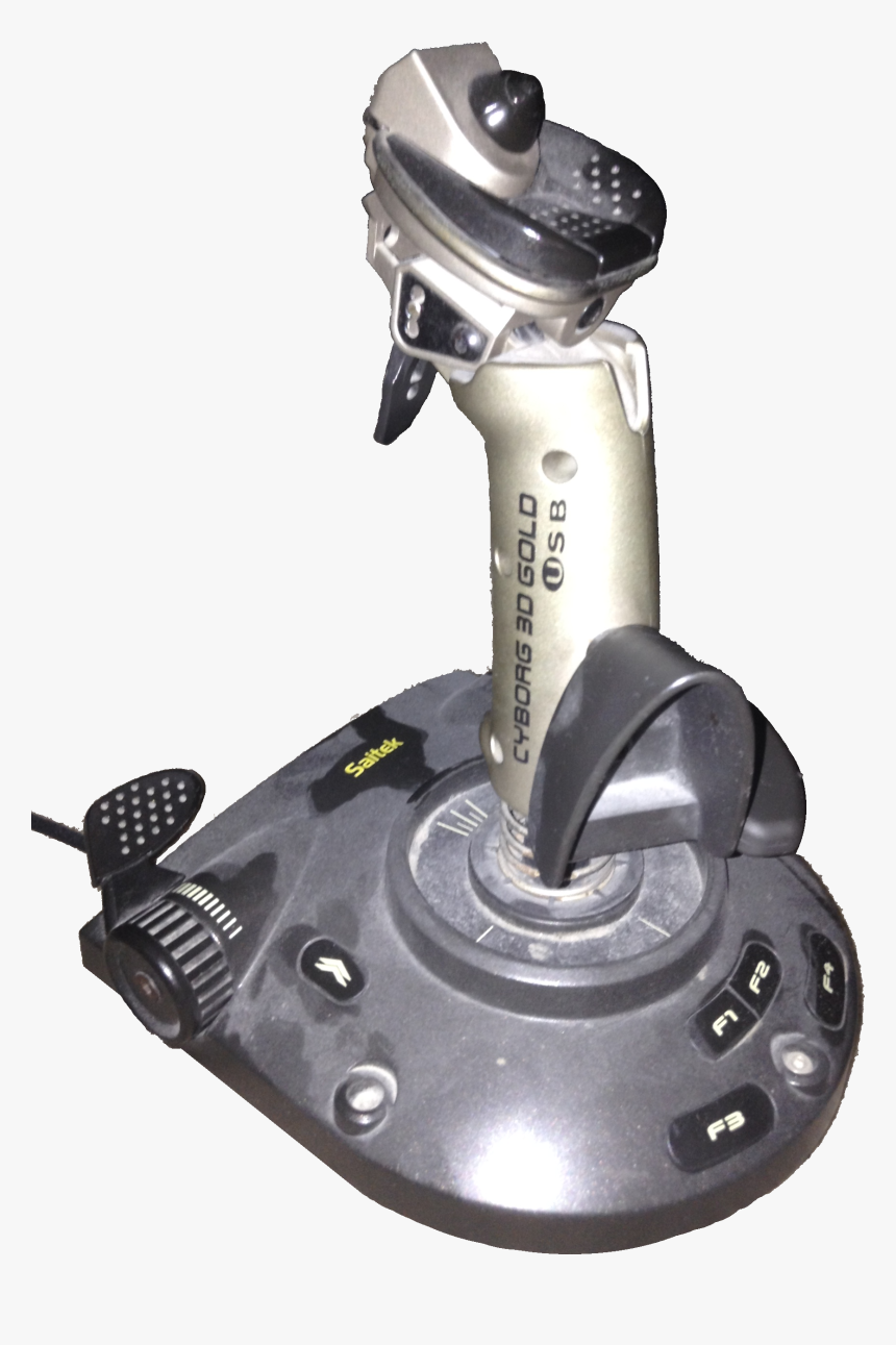 Joystick Cyborg 3d Gold, HD Png Download