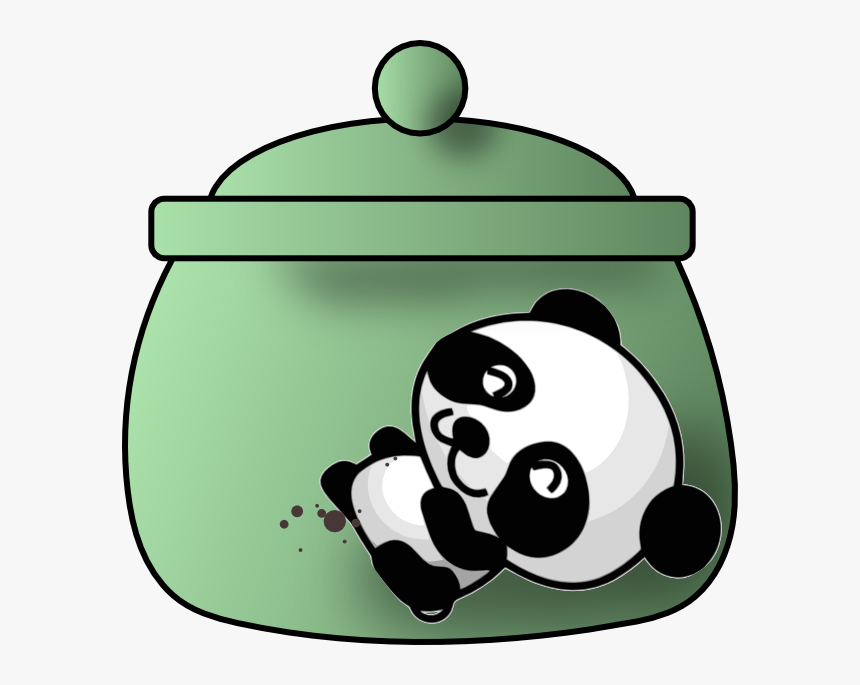 A Cookie Jar With A Happy Panda, HD Png Download