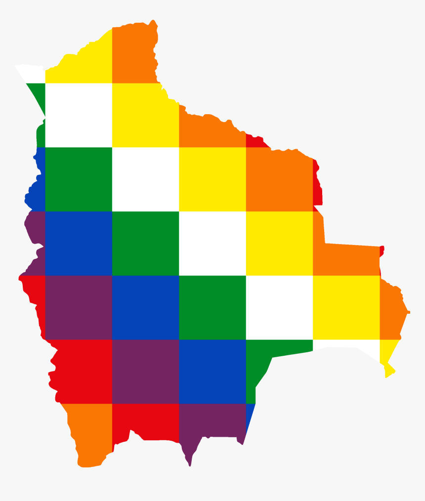 Flag Map Of Bolivia, HD Png Download