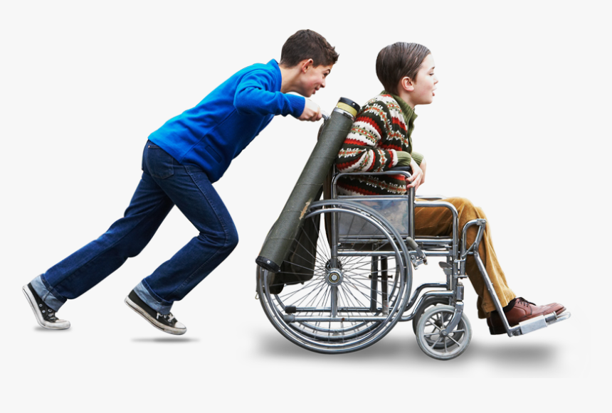 Boy Wheelchair Png, Transparent Png