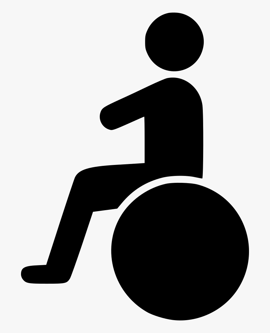 Sitting On Wheelchair, HD Png Download