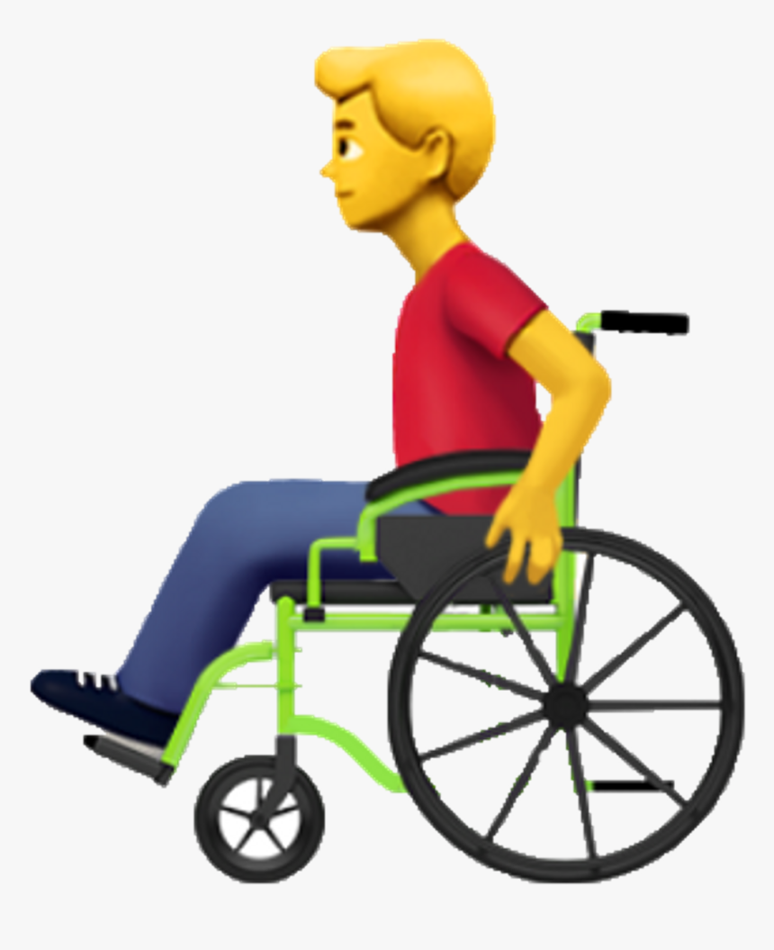 Emoji Disability Wheelchair Man Freetoedit Clipart, HD Png Download