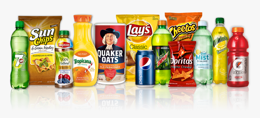 Arrangement Of Pepsico Mega Brands Inlcuding 7up, Sunchips,, HD Png Download
