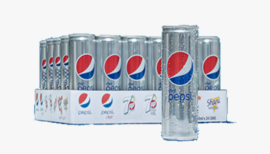 Pepsi Diet Can 330ml X 24, HD Png Download