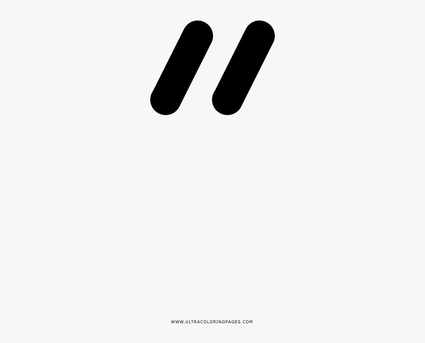 Quotation Marks Coloring Page - Footprint, HD Png Download