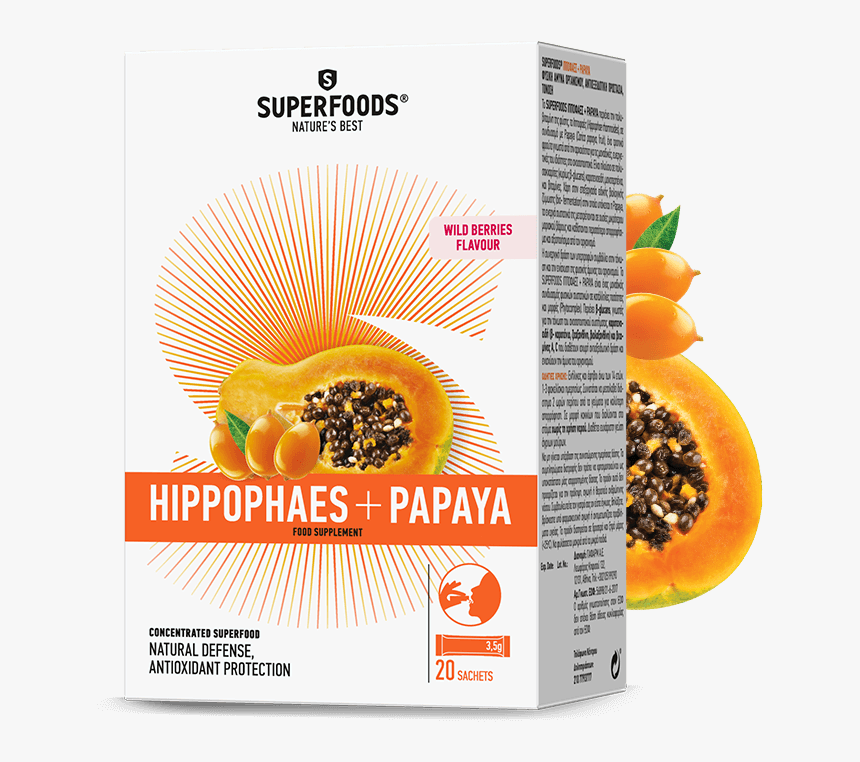 Hippophaes Papaya - Superfoods Nature's Best, HD Png Download