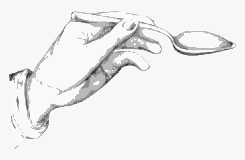 Hand Holding Spoon Clipart, HD Png Download