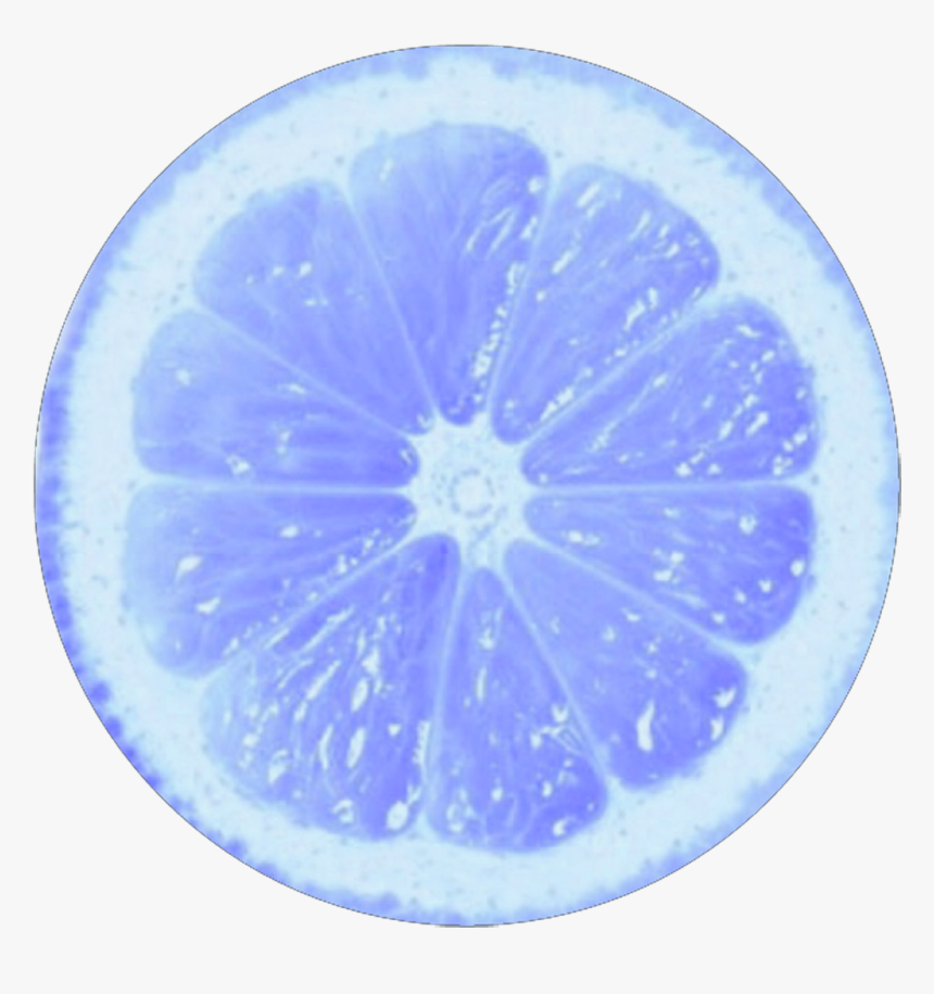 ##circle #limon #blue #circulo #png #tumblr #colors - Transparent Background Lemon Slice Png, Png Download