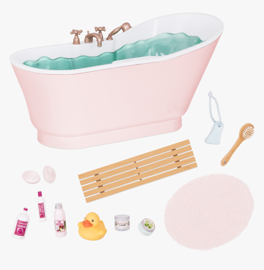 Bath And Bubbles Set All Items - Bathtub, HD Png Download