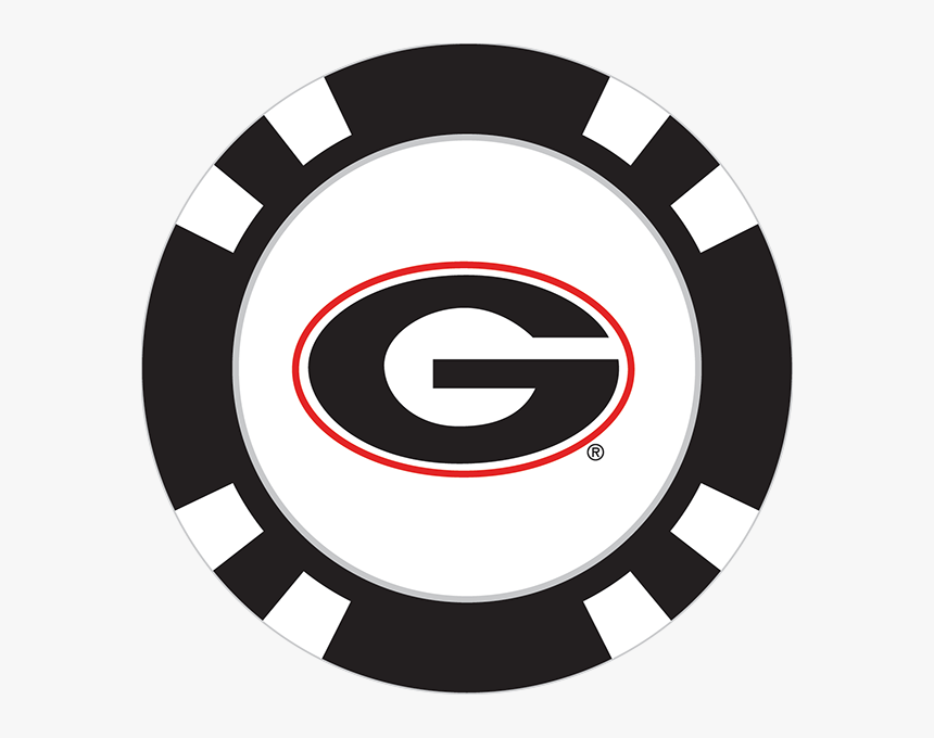 Georgia Bulldogs Poker Chip Ball Marker - Transparent Cleveland Indians Logo, HD Png Download