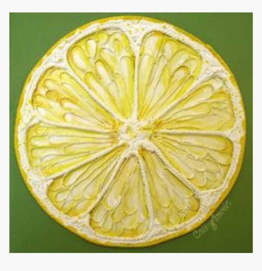 #lemon #slice - Painting, HD Png Download