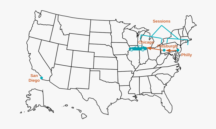 So What Is Scope In Google Analytics And Why Does It - Us Map Outline High Resolution, HD Png Download