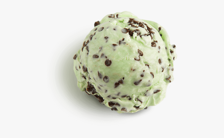 Mint Ice Cream Png - Mint Chocolate Chip Ice Cream Scoop, Transparent Png