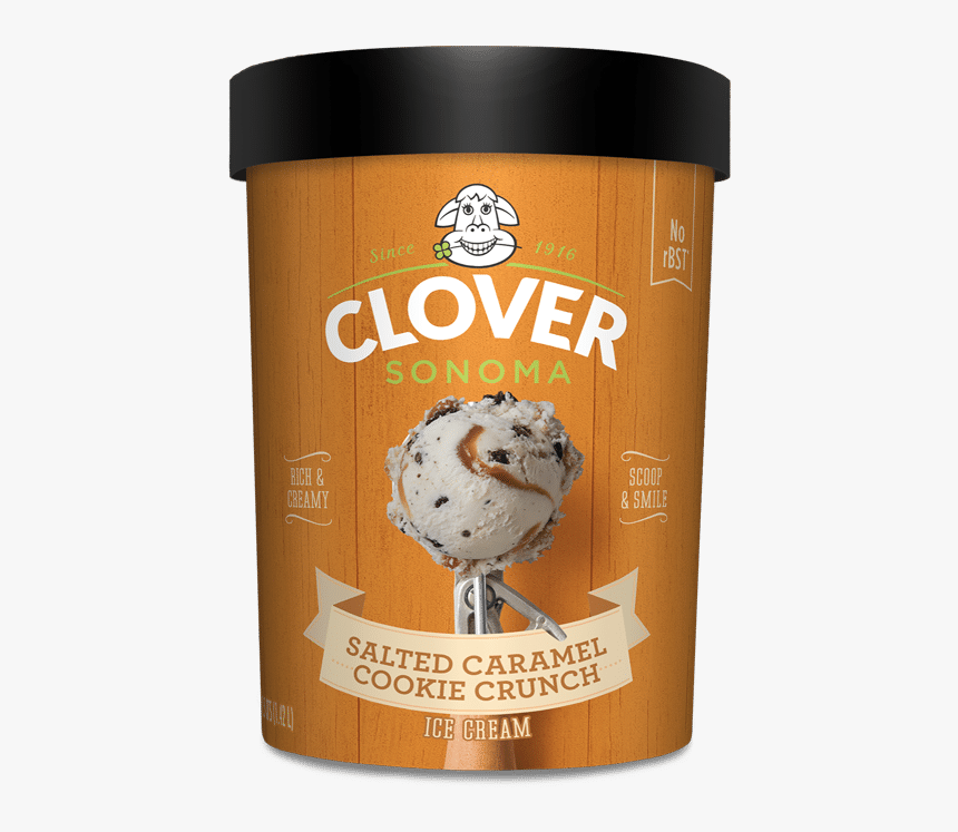 Salted Caramel Cookie Crunch Ice Cream - Chocolate Milk Box Small Clover Sonoma, HD Png Download