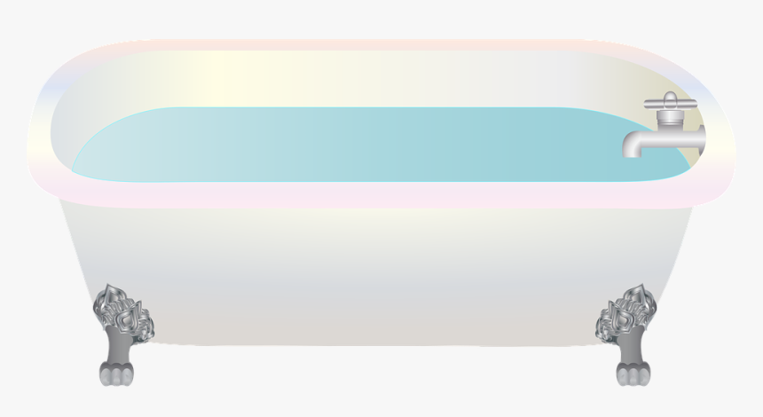 Graphic, Bathtub, Bath Tub, Bath, Bathe, Water, Wash - Ванна С Водой Пнг, HD Png Download
