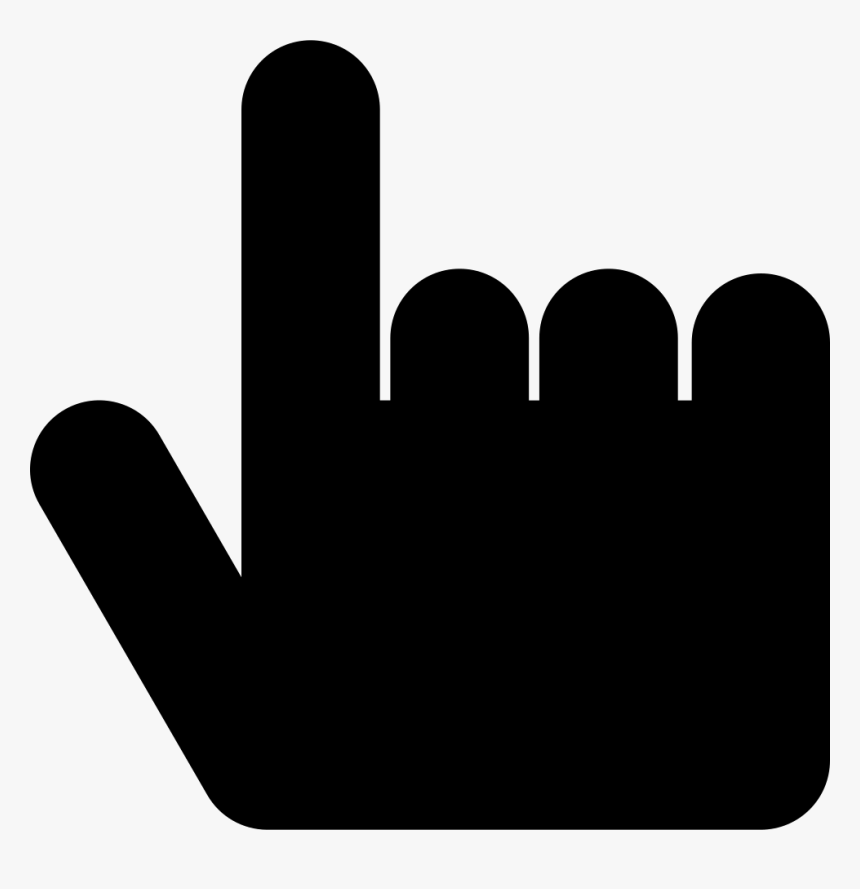 Black Hand Pointing Up - Mano Negra Apuntando, HD Png Download