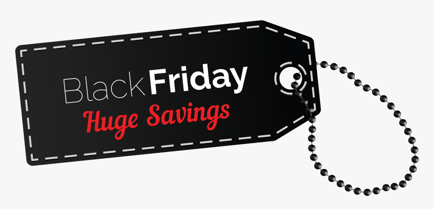 Black Friday Huge Savings Tag Png Clipart Image - Black Friday Tag Png, Transparent Png