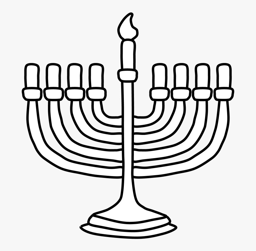 Transparent White Candle Png - Hanukkah, Png Download
