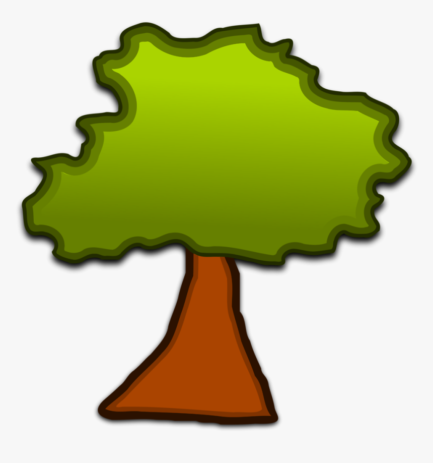 Clip Art Trees Free - Cartoonish Tree, HD Png Download
