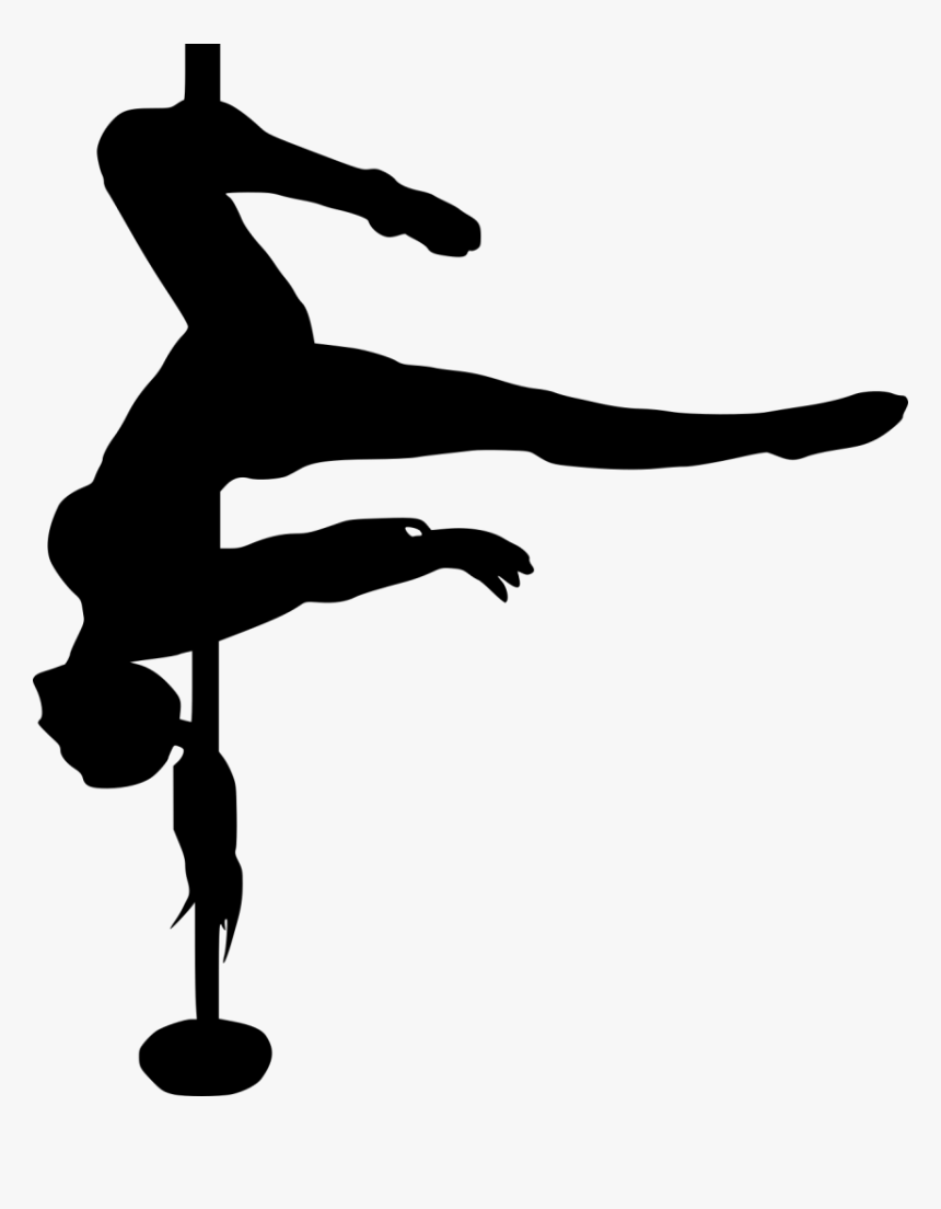 Acrobatics - Transparent Pole Dance Silhouette, HD Png Download