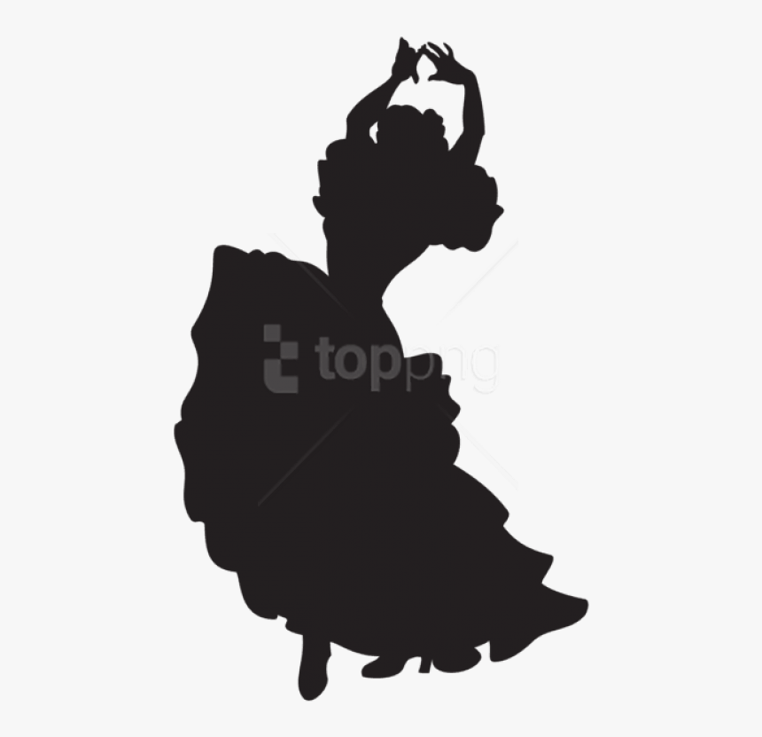 Free Png Spanish Dancer Silhouette Png - Spanish Dancer Transparent, Png Download