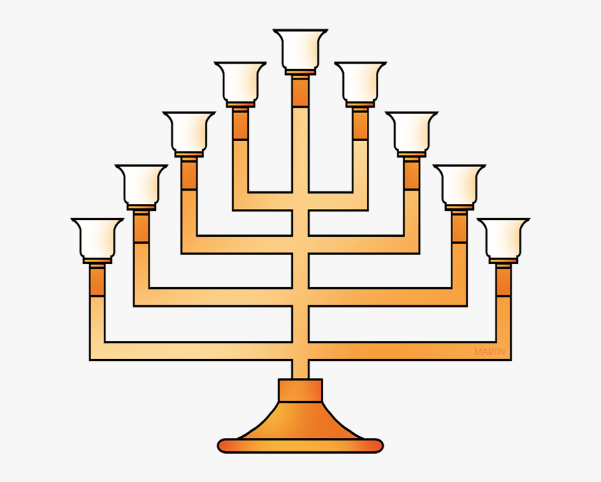 Menorah - Phillip Martin Clip Hanukkah, HD Png Download