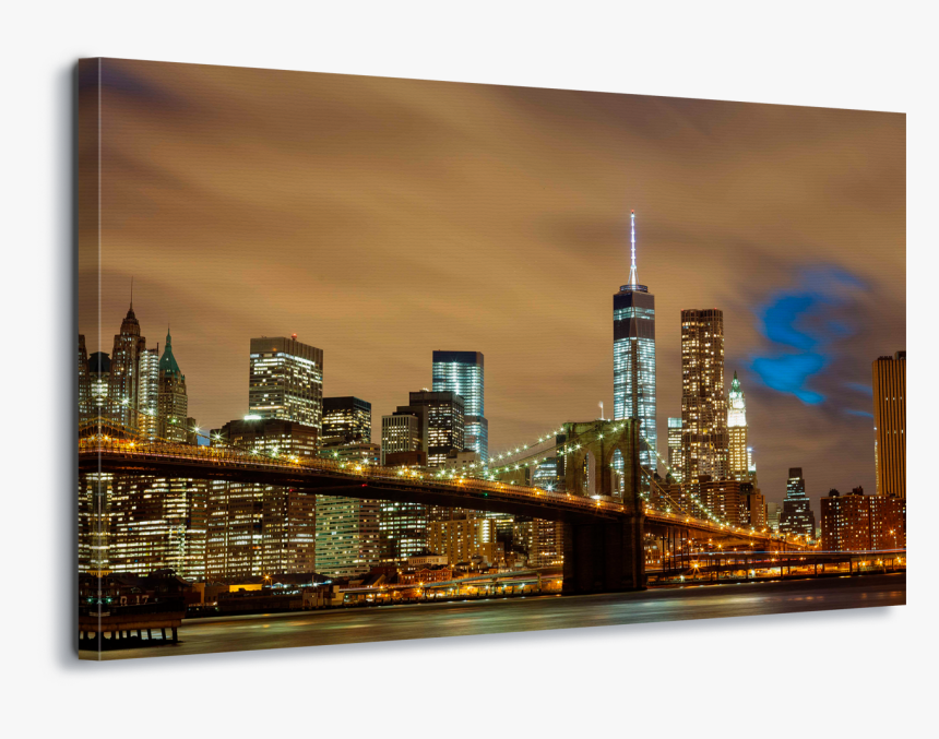 Brooklyn Skyline Png - New York City Night, Transparent Png
