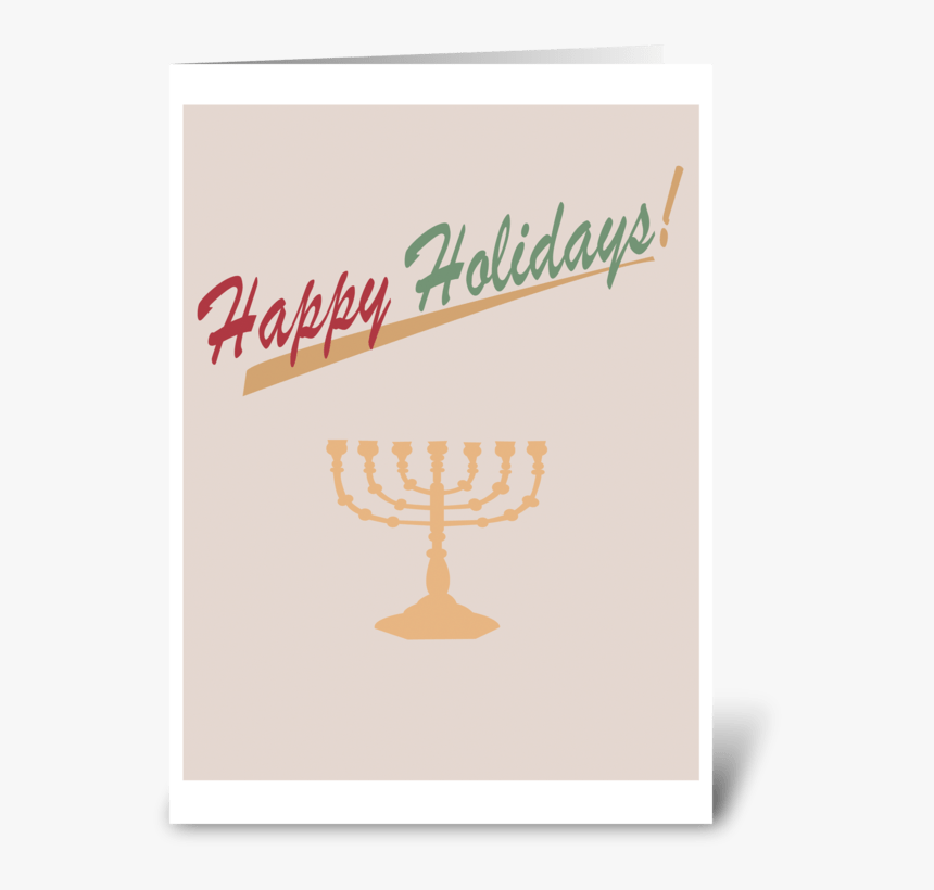Holiday Menorah Greeting Card - Vodka Stolichnaya, HD Png Download