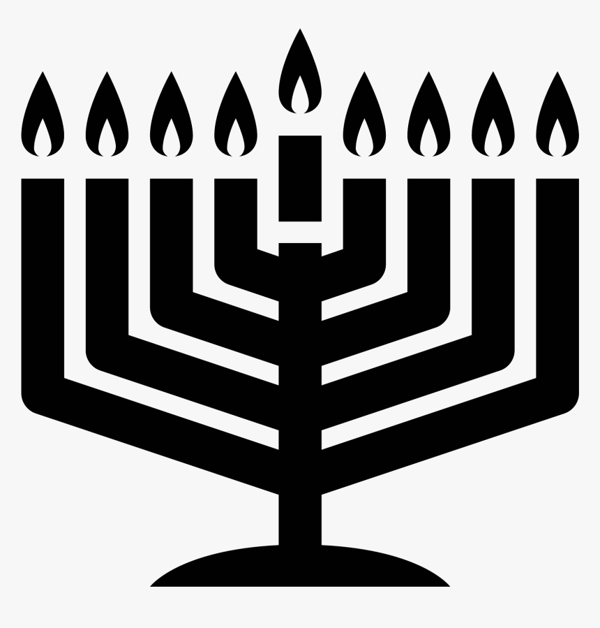 Icon Free Download Png - Free Menorah Candles Graphic, Transparent Png