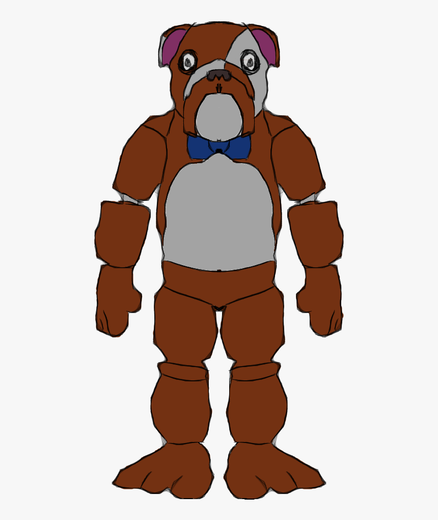 Bulldog Cartoon Muscle Png - Fnaf Bulldog Animatronic, Transparent Png