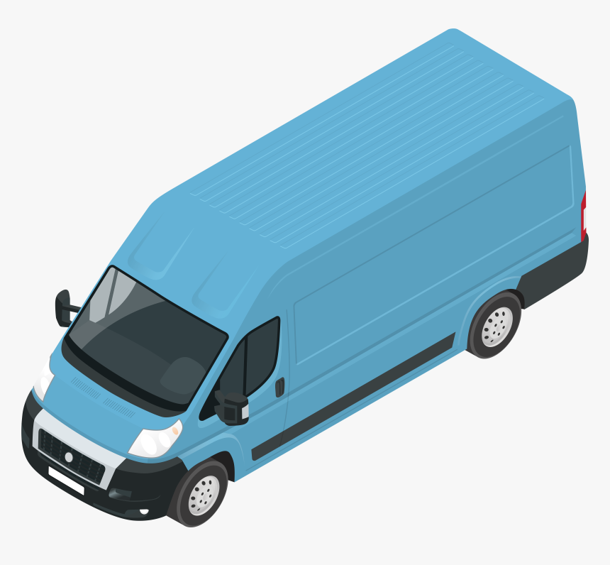 Blue Van Png Clip Art, Transparent Png