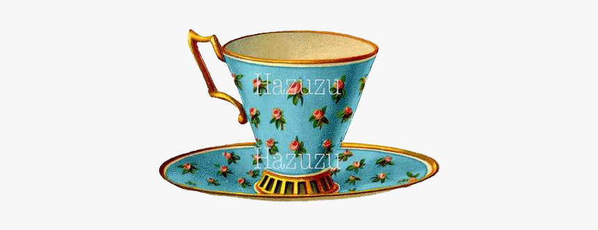 Empty Tea Cup Png Photo - Vintage Tea Cup Art Clip, Transparent Png