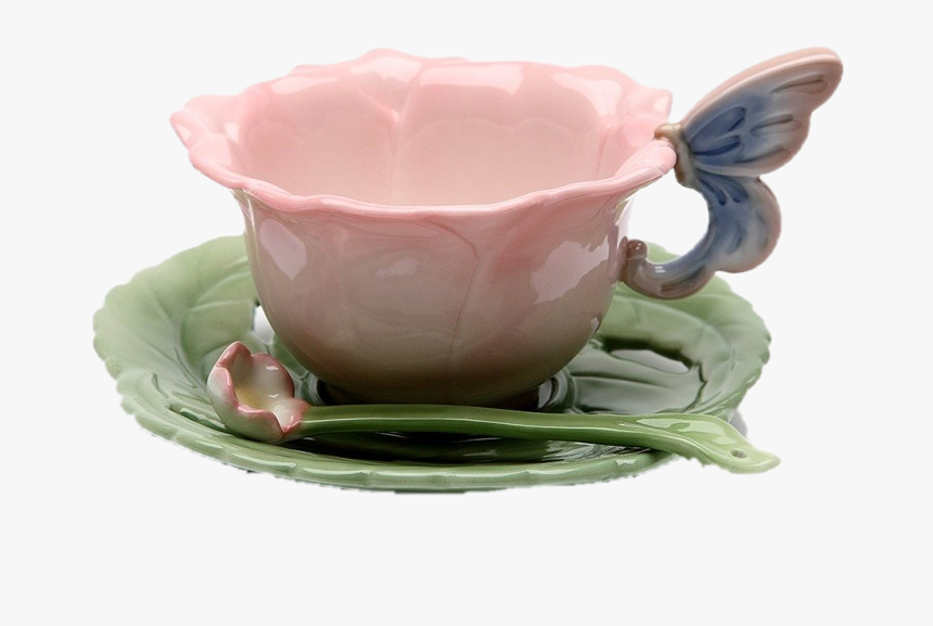 Image - Butterfly Teacup, HD Png Download