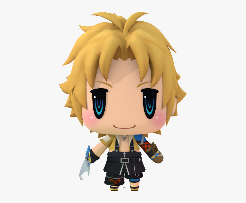 Download Zip Archive - World Of Final Fantasy Tidus, HD Png Download