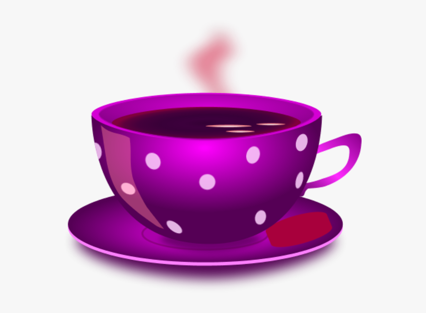 Cup Clipart Purple Tea - Cup Of Tea Clip Art, HD Png Download