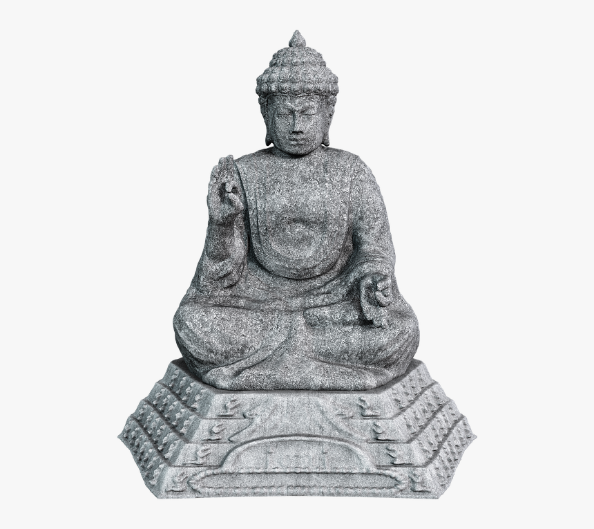 Buddha, Stone Figure, Sitting, Sculpture, Siddhartha - Statue, HD Png Download