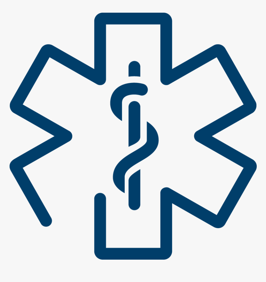 Star Of Life White Blue, HD Png Download