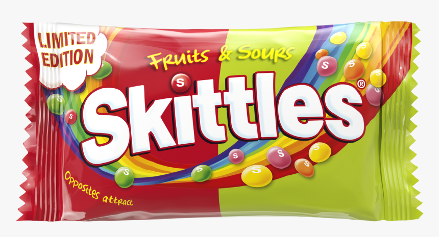 Skittles Fruits & Sours Std Bag - Original Skittles Transparent, HD Png Download