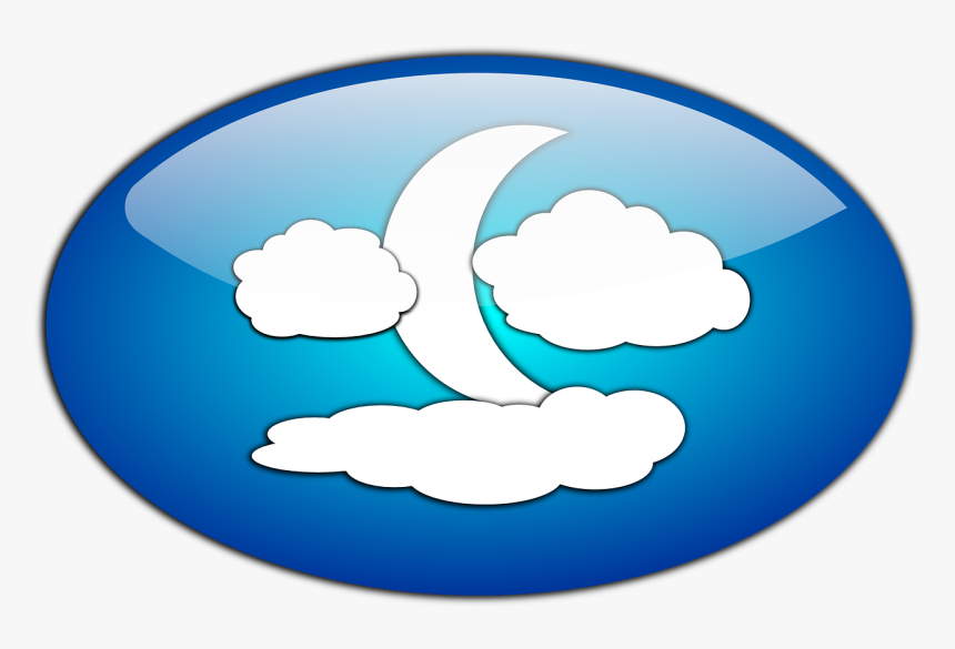 Blue,area,sky - ภาพ พระจันทร์ ระบายสี, HD Png Download