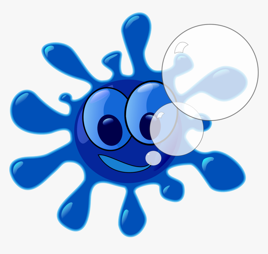 Splash Water Blue - Clipart Blue Paint Splash, HD Png Download
